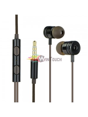 Ακουστικά Stereo Handsfree Universal Με Ρυθμιστή Μαύρο (EN50332-2) Αξεσουάρ